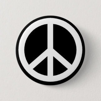 peace 6 cm round badge