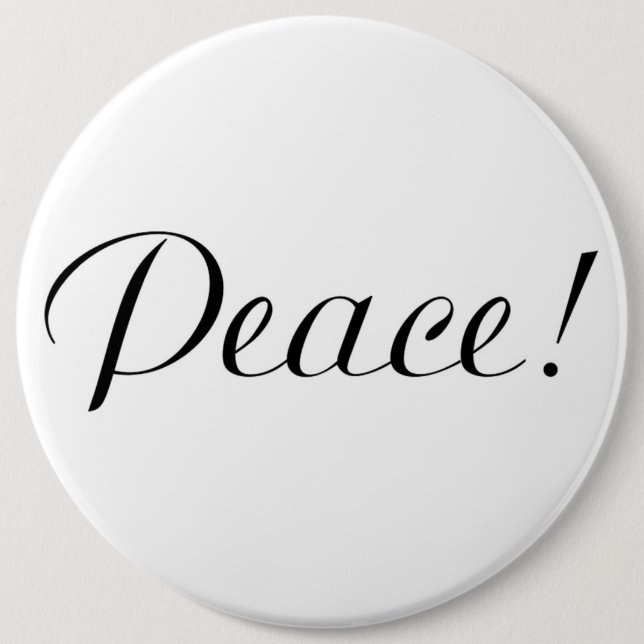 PEACE 6 CM ROUND BADGE (Front)