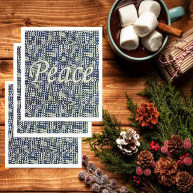 Peace Abounds Napkin (Pair these Peace Abounds paper napkins, with matching paper plates, to serve your Holiday dinner!)
