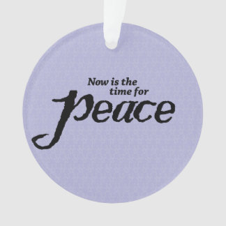 "Peace" acrylic colourful Christmas ornament