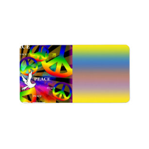 Peace Address Label