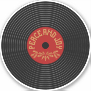 Peace an joy vinyl record design