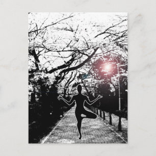 Peace and Balance - Yoga Postcard