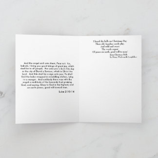 Peace and Blessings Stained Glass Christmas card