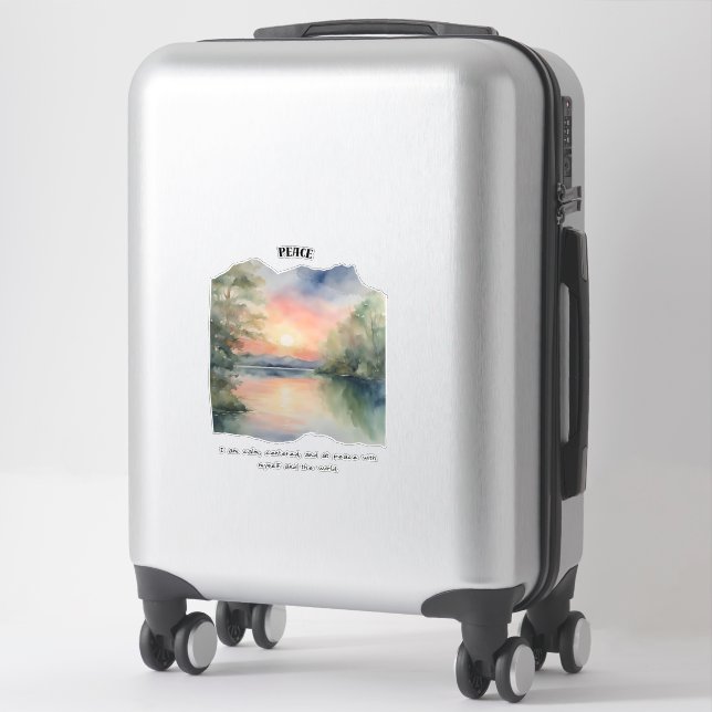 Peace and Calm Affirmation Card (Suitcase)