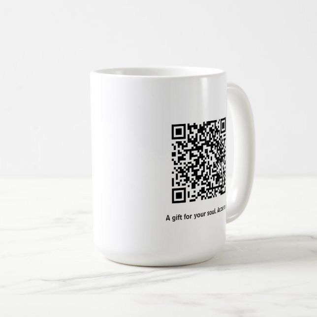 Peace and Calm Affirmation Card Coffee Mug (Front Right)