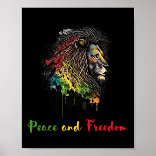 Peace And Freedom Black History African Heritage Poster