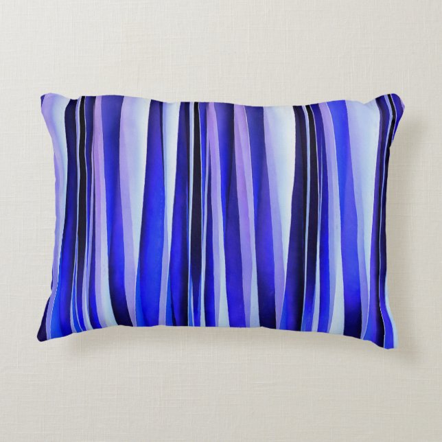 Peace and Harmony Striped Abstract Pattern Decorative Cushion (Back)
