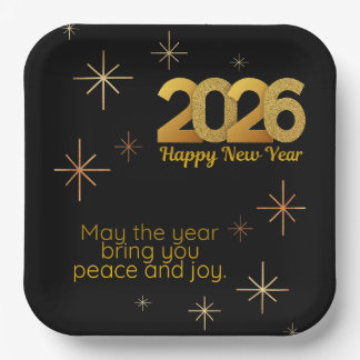 Peace and Joy 2026 Paper Plate