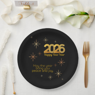 Peace and Joy 2026 Paper Plate