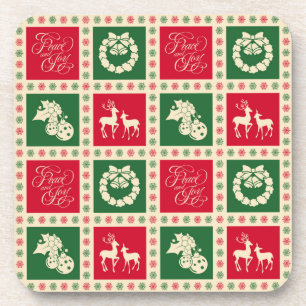 Peace and joy coaster