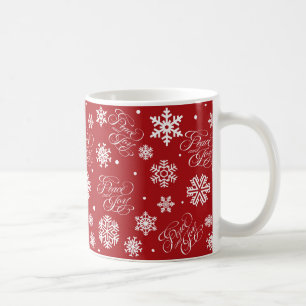 Peace and joy coffee mug