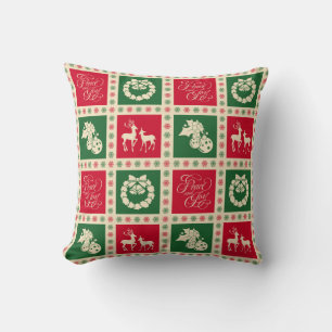 Peace and joy cushion