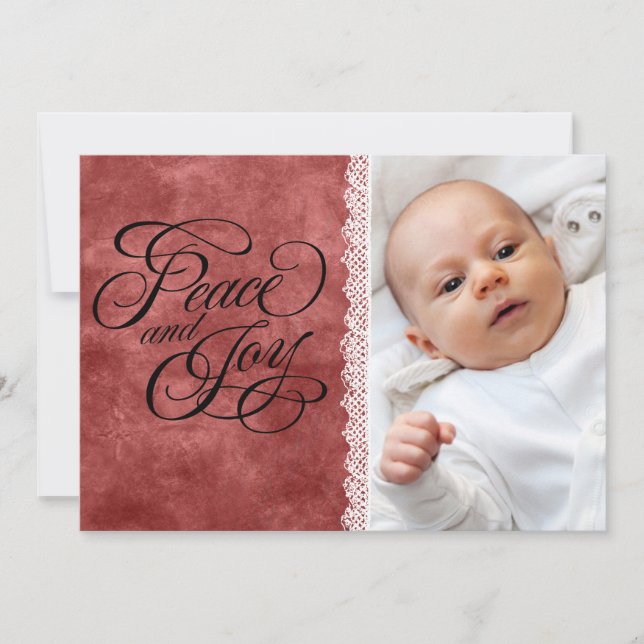 Peace and Joy Holiday Card (Front)