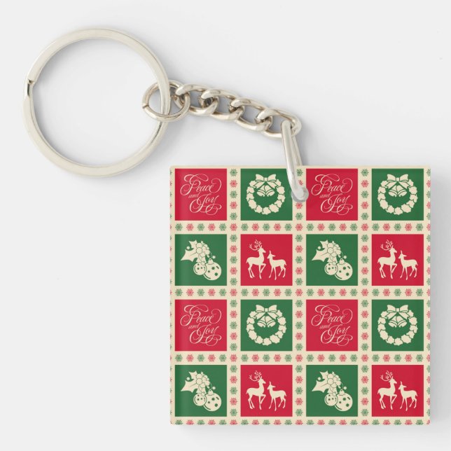 Peace and joy key ring (Front)