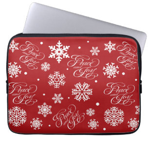 Peace and joy laptop sleeve