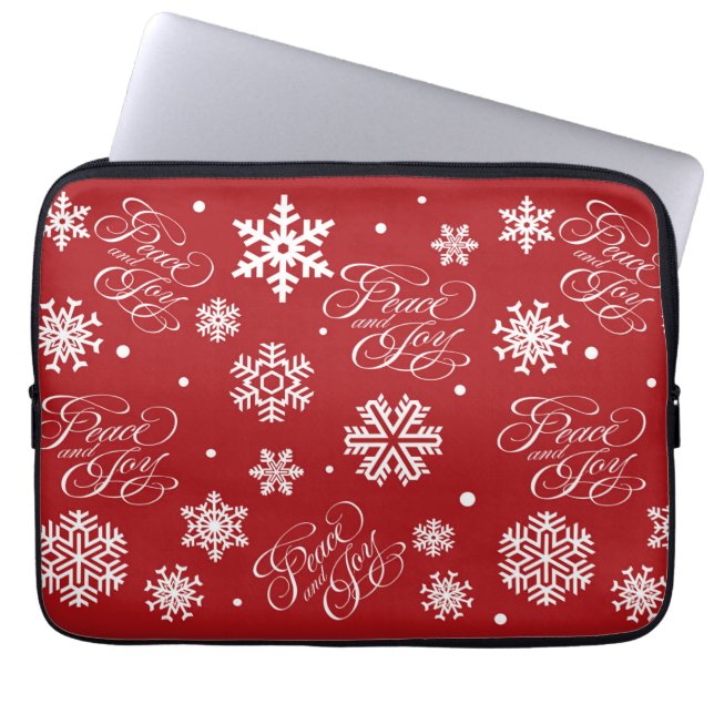 Peace and joy laptop sleeve (Front)