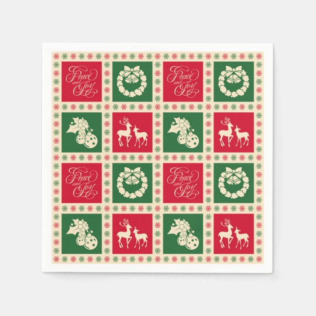 Peace and joy napkin (Front)