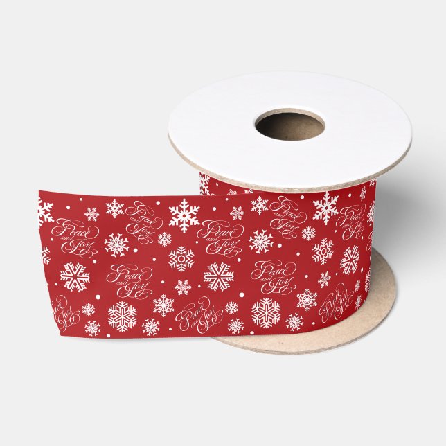 Peace and joy satin ribbon (Spool)