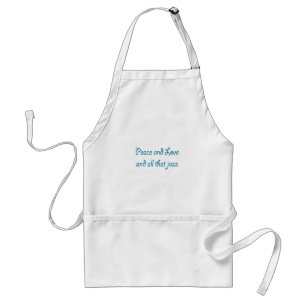 Peace and Love and All that Jazz Standard Apron