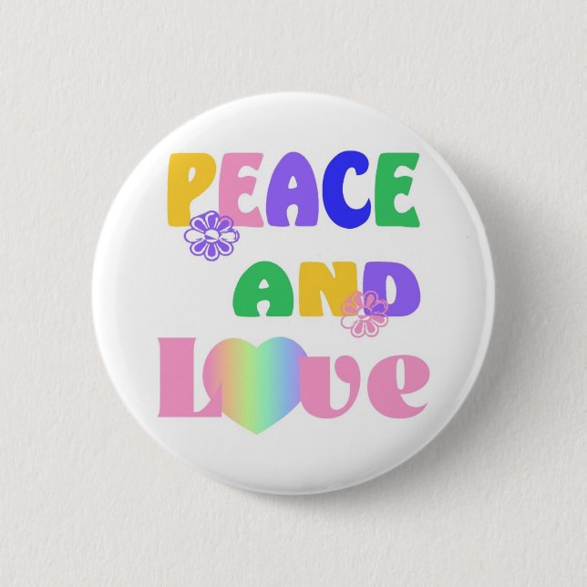 Peace and Love Button (Front)