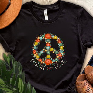 “Peace and Love Floral” Inspirivity T-Shirt