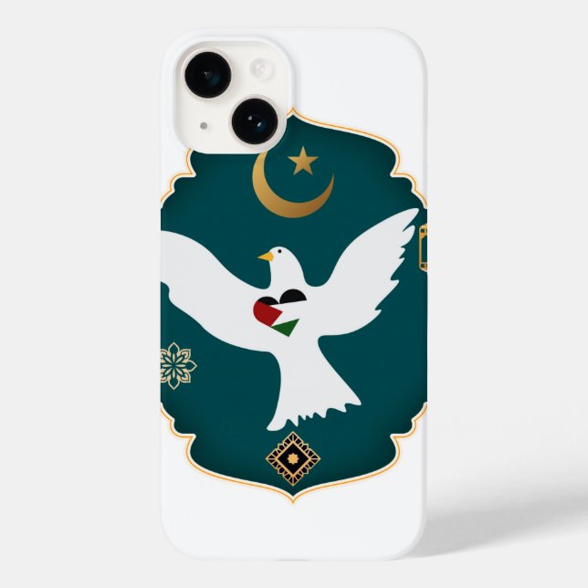 Peace and Love for Palestine Case-Mate iPhone Case (Back)