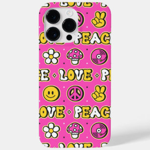 Peace and Love Hippy Style Case-Mate iPhone 14 Pro Max Case