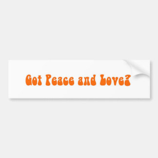 Peace and Love in Paia Maui Bumper Sticker