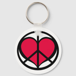 Peace And Love Keychain