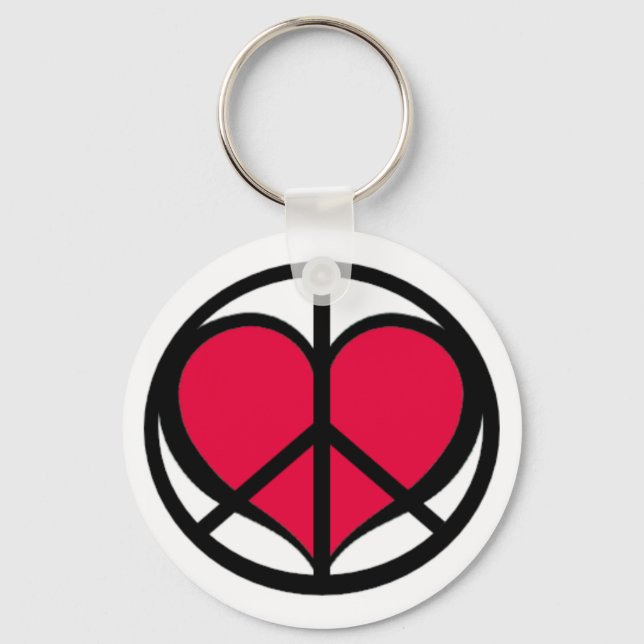 Peace And Love Keychain (Front)