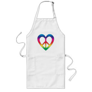 Peace and Love Long Apron