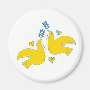 Peace and Love Magnet