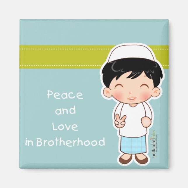 Peace and Love Magnet (Front)