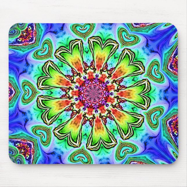 Peace and Love Mouse Pad (Front)