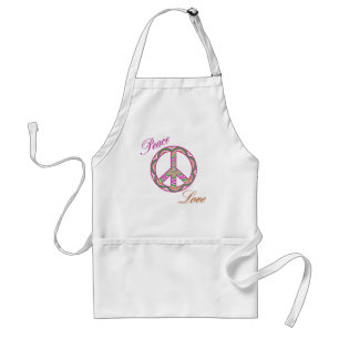 Peace and Love Peace Sign Apron