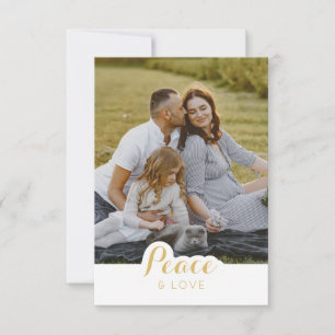 Peace and Love Photos Christmas Card