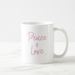 PEace-and-Love-Pink Coffee Mug