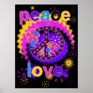 Peace and Love Poster