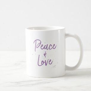 PEACE-and-Love-Purple Coffee Mug