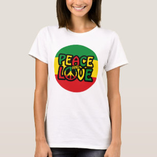 PEACE and LOVE, reggae style T-Shirt