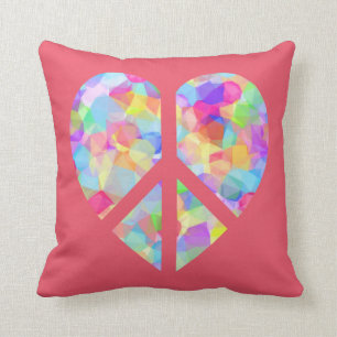 Peace and Love Sign Cushion