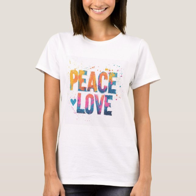 Peace and Love T-Shirt (Front)