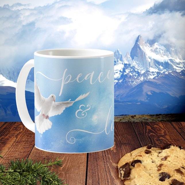 Peace and Love White Dove Mug (Creator Uploaded)