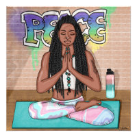 Peace and Meditation Urban Art