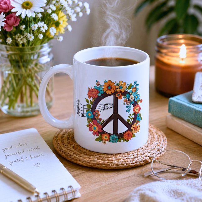 Peace and Music Coffee Mug (Creator Uploaded)