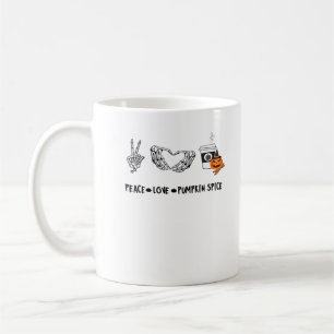 Peace And Pumpkin Spice, Halloween Skeletons Class Coffee Mug