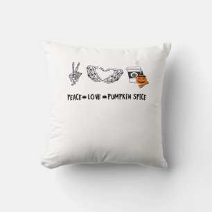 Peace And Pumpkin Spice, Halloween Skeletons Class Cushion