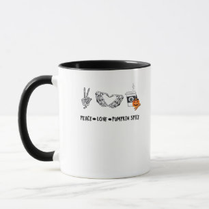 Peace And Pumpkin Spice, Halloween Skeletons Class Mug