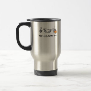 Peace And Pumpkin Spice, Halloween Skeletons Class Travel Mug